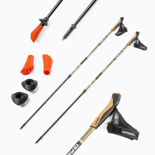 Bețe de mers GABEL Strech Lite Nordic, maro, 7008352621000