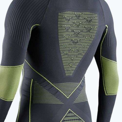 Bluză termică pentru bărbați X-Bionic Energy Accumulator 4.0 charcoal/yellow