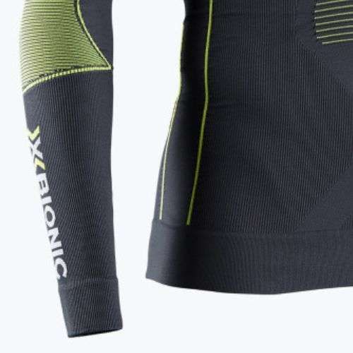Bluză termică pentru bărbați X-Bionic Energy Accumulator 4.0 charcoal/yellow