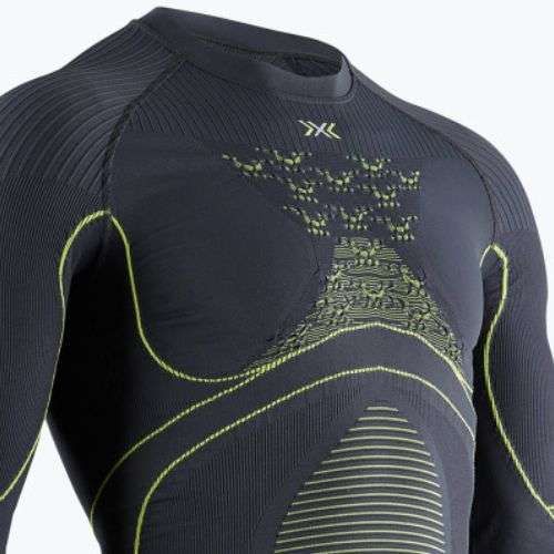 Bluză termică pentru bărbați X-Bionic Energy Accumulator 4.0 charcoal/yellow
