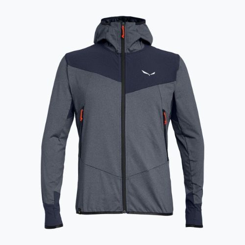 Hanorac bărbătesc Salewa Agner Hybrid PL/DST FZ Hoody bluză polară albastru marin 00-0000027371