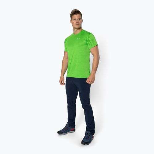 Cămașă de trekking pentru bărbați Salewa Puez Melange Dry Pale frog melange 00-0000026537