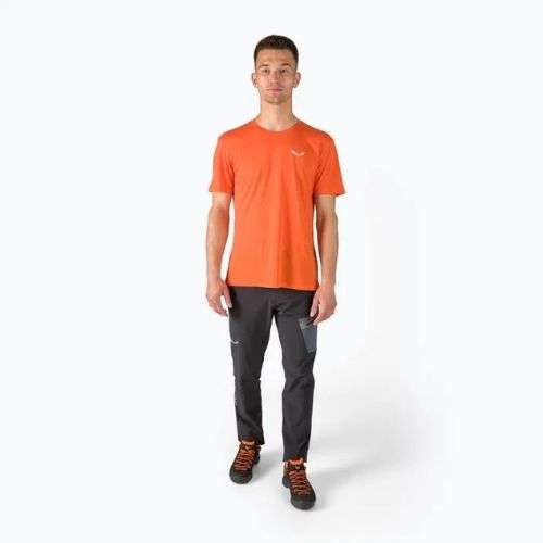 Bărbați Salewa Alpine Hemp Logo trekking tricou portocaliu 00-0000028132