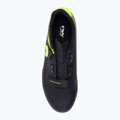 Pantofi de ciclism pentru bărbați Northwave Core Plus 2 negru/galben 80211012