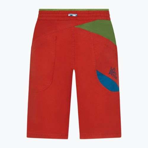 Pantaloni scurți de alpinism pentru bărbați La Sportiva Bleauser roșu N62313718