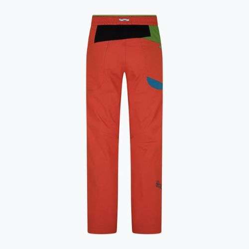 Pantaloni de alpinism pentru bărbați La Sportiva Fuente roșu N69313718