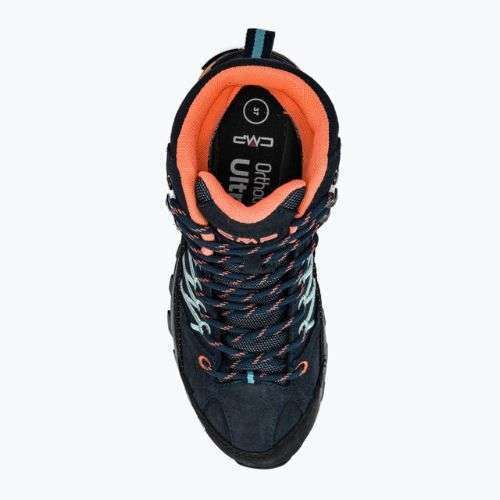 Cizme de trekking pentru femei CMP Rigel Mid negru și albastru marin 3Q12946