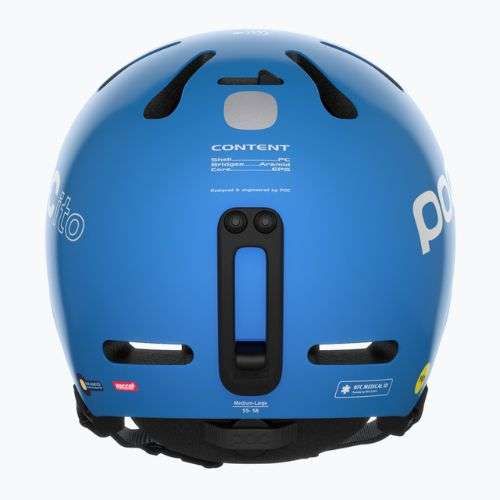 Căști de schi pentru copii POC POCito Fornix MIPS fluorescent blue