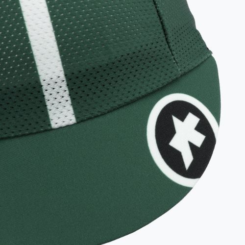 Căciulă de ciclism sub cască cu vizieră ASSOS Cap verde P13.70.755.6A.OS