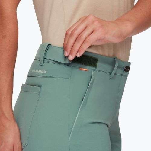 Pantaloni scurți de trekking pentru femei Mammut Runbold Roll Cuff verde 1023-00720-40236-36-10