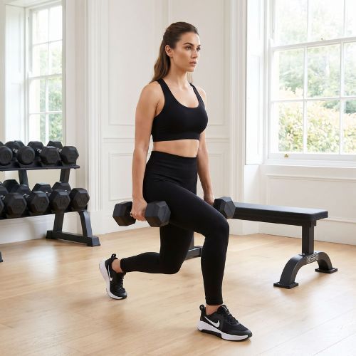 Ganteră cauciucată  XTREXO Hex HXD150 15 kg