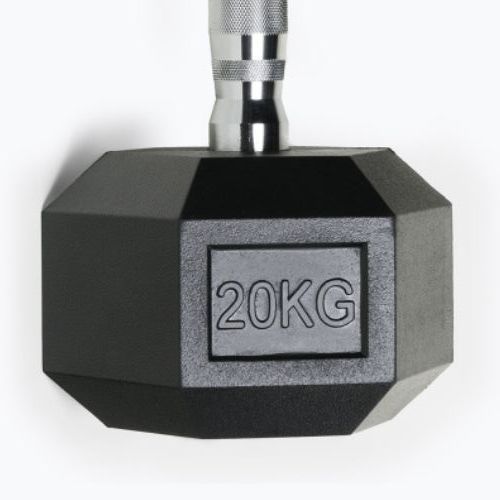 Ganteră cauciucată  XTREXO Hex HXD200 20 kg