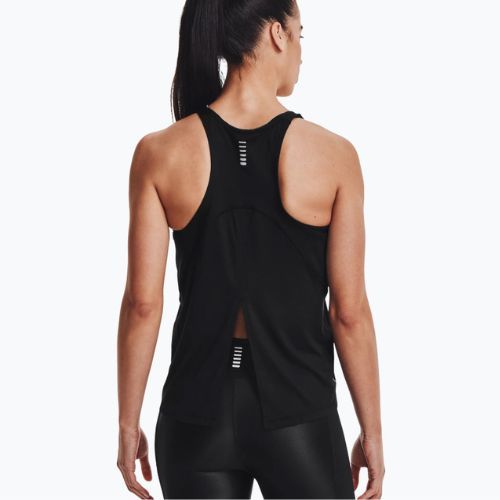 Tricou de antrenament pentru femei Under Armour Isochill Run Tank negru 1361925-001