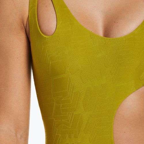 Costum de baie o piesă pentru femei Nike Block Texture auriu NESSD288-314