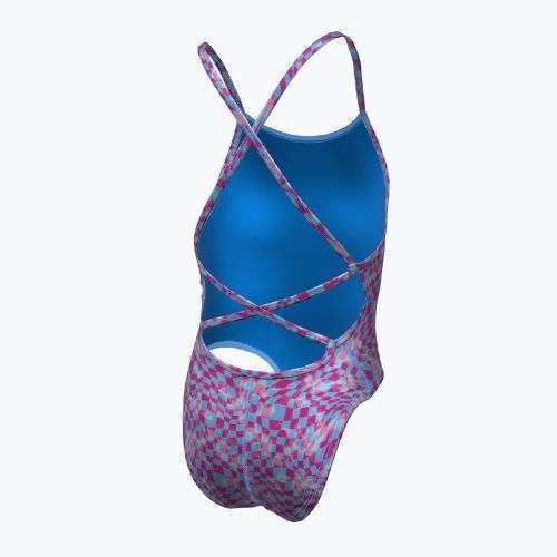 Costum de baie dintr-o bucată pentru copii Nike Hydrastrong Lace Up Back university blue