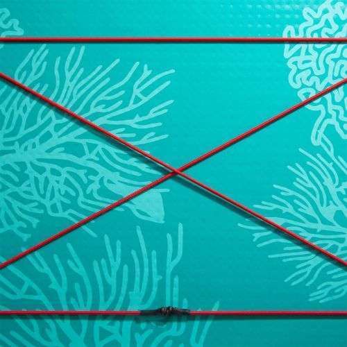 SUP ABSTRACT Coral Coral 10'6''' bord topaz