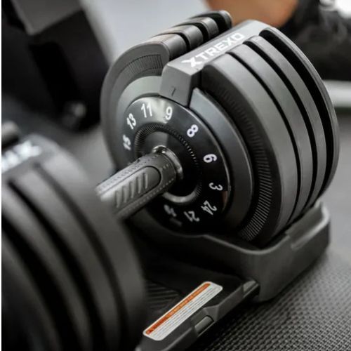 Halteră reglabilă TREXO TXO-B4W002 24 kg negru