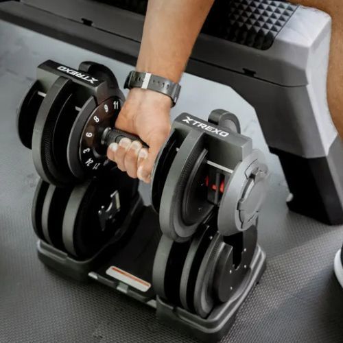 Halteră reglabilă TREXO TXO-B4W002 24 kg negru