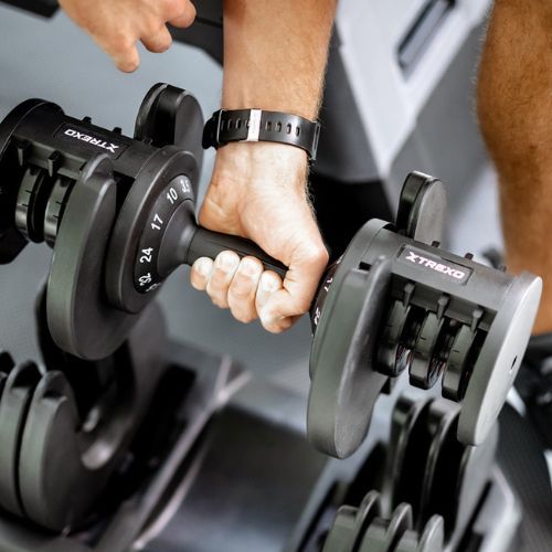Halteră reglabilă TREXO TXO-B4W005 32 kg negru