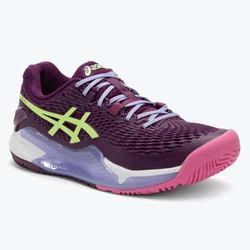 Încălțăminte de padel pentru femei ASICS Gel-Resolution 9 deep mauve/lime green