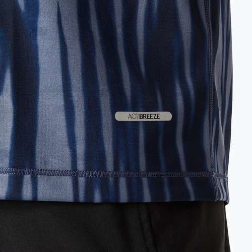 Tricou de alergare pentru bărbați ASICS Road All Over Print Top blue expanse/midnight
