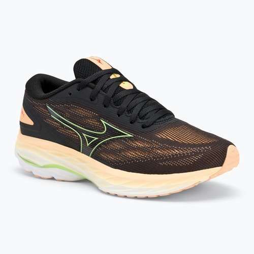 Încălțăminte de alergare pentru femei Mizuno Wave Ultima 15 black/mizuno neo lime/apricot ice