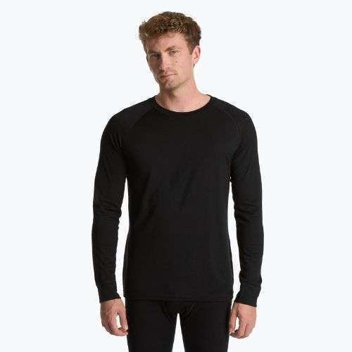 Set de lenjerie termoactivă pentru bărbați WOOLCANO Merino SET0540 negru
