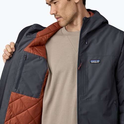 Geacă cu puf pentru bărbați Patagonia Windshadow smolder blue
