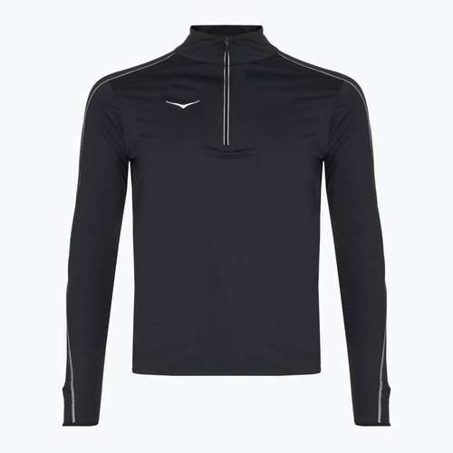 Hanorac de alergare HOKA GlideTech Quarter Zip pentru bărbați negru