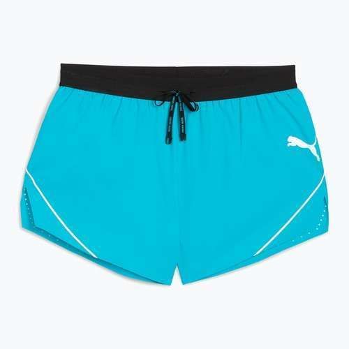 Pantaloni scurți de alergare pentru bărbați PUMA Raceday Ultrawave 3" Split speed blue