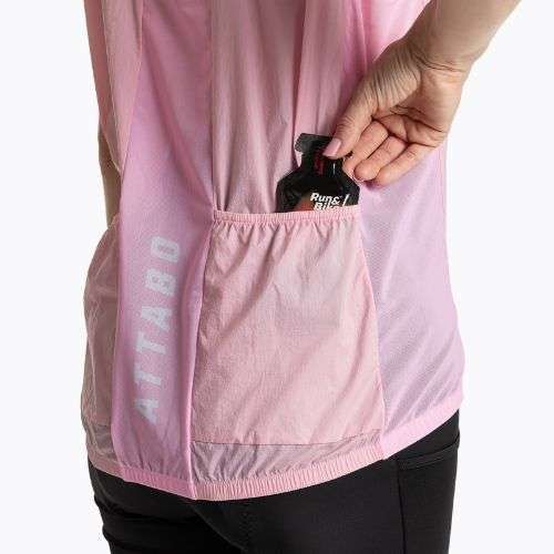 Vestă de ciclism pentru femei ATTABO Cahayo Vest Windproof różowy