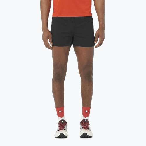 Pantaloni scurți de alergare pentru bărbați Salomon S/Lab Speed Spl 3" deep black / fiery red