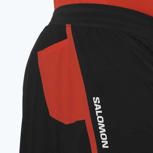 Pantaloni scurți de alergare pentru bărbați Salomon S/Lab Speed Spl 3" deep black / fiery red