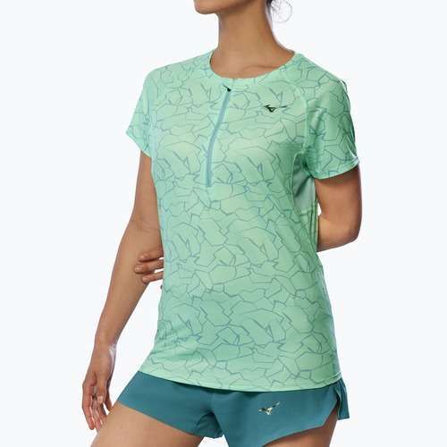 Tricou de alergare pentru femei Mizuno Graphic Trail Tee neo mint