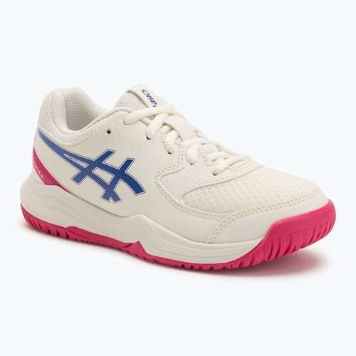 Încălțăminte de tenis pentru copii Asics Gel-Dedicate 8 GS Jr cream/dark cobalt