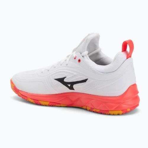 Încălțăminte de volei Mizuno Wave Luminous 3 white/fiery coral 2/citrus