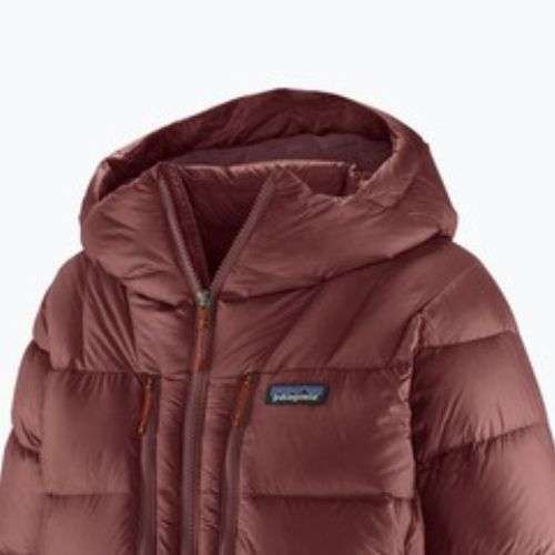 Geacă de puf pentru femei Patagonia Fitz Roy Down Hoody dark ruby w / sizzle red