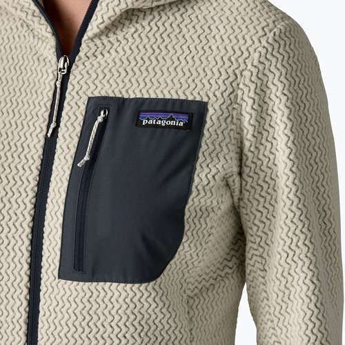 Bluză pentru femei Patagonia R1 Air Full-Zip Hoody wool white
