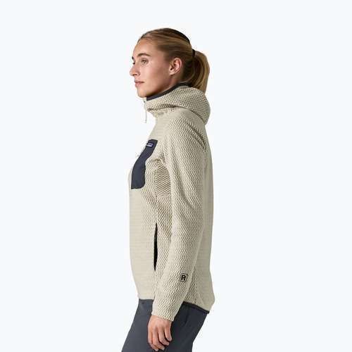 Bluză pentru femei Patagonia R1 Air Full-Zip Hoody wool white