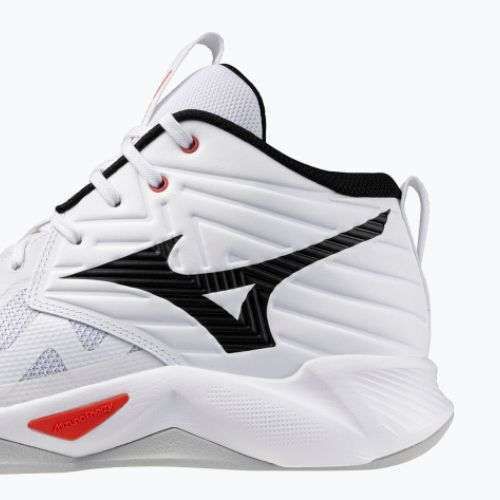 Încălțăminte de volei Mizuno Wave Momentum Pro Mid white/black/fiery red