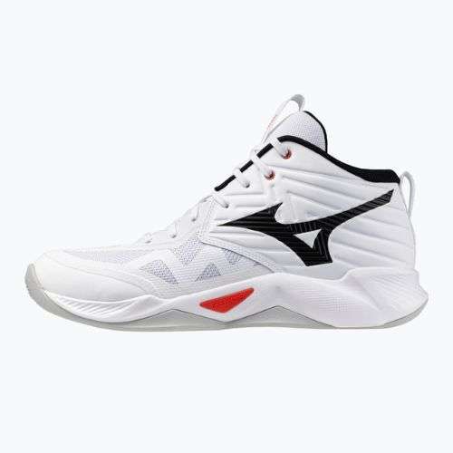 Încălțăminte de volei Mizuno Wave Momentum Pro Mid white/black/fiery red