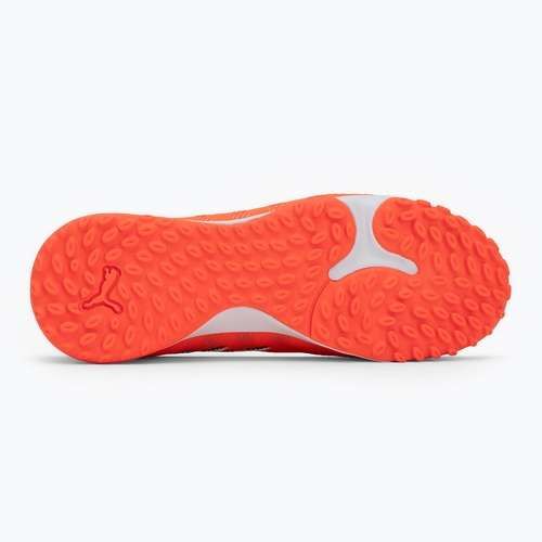 Încălțăminte de fotbal PUMA Future 9 Match TT + Mid Jr glowing red/puma white/puma black/puma silver