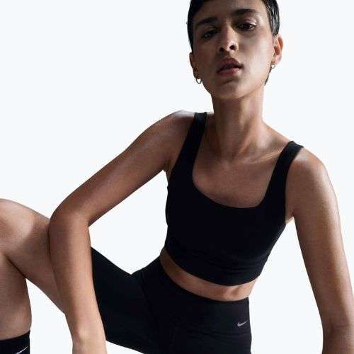Sutien de antrenament Nike Zenvy Medium-Support black/sail