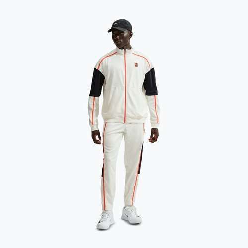 Bluză de tenis pentru bărbați Nike Court Heritage sail/turf orange