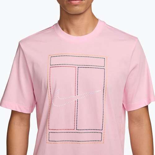 Tricou pentru bărbați Nike Court Heritage pink foam