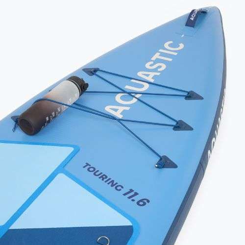 Set placă SUP gonflabilă AQUASTIC Touring 11'6" albastru