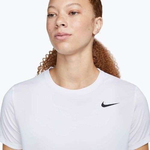 Tricou de antrenament pentru femei Nike Dri-Fit white/black