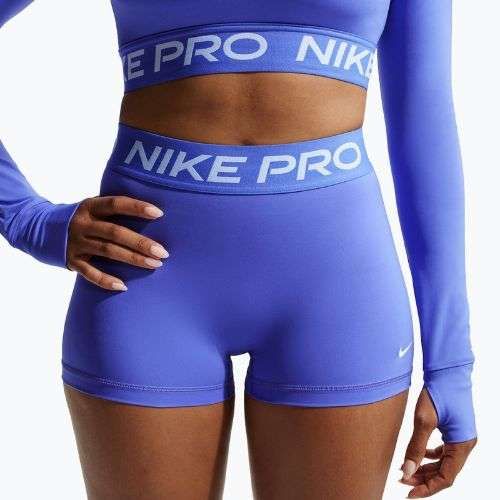 Pantaloni scurți pentru femei Nike Pro Mid-Rise Biker 3" sapphire/white