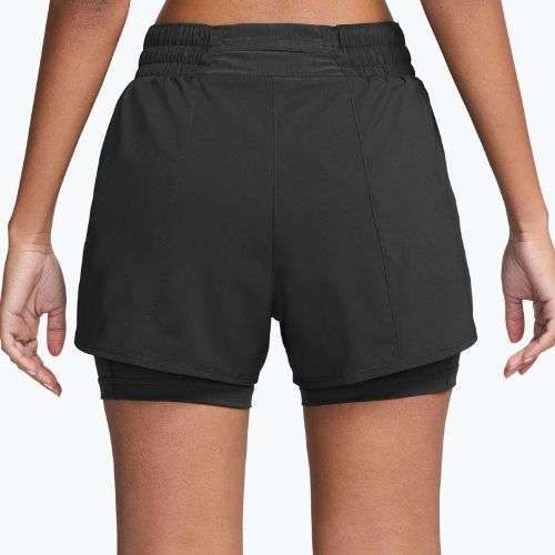 Pantaloni scurți pentru femei Nike One Dri-Fit High-Waisted 3" 2In1 black/white
