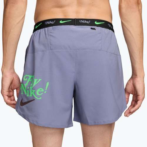 Pantaloni scurți de alergare pentru bărbați Nike Fly Nike Stride 5" iron purple/black